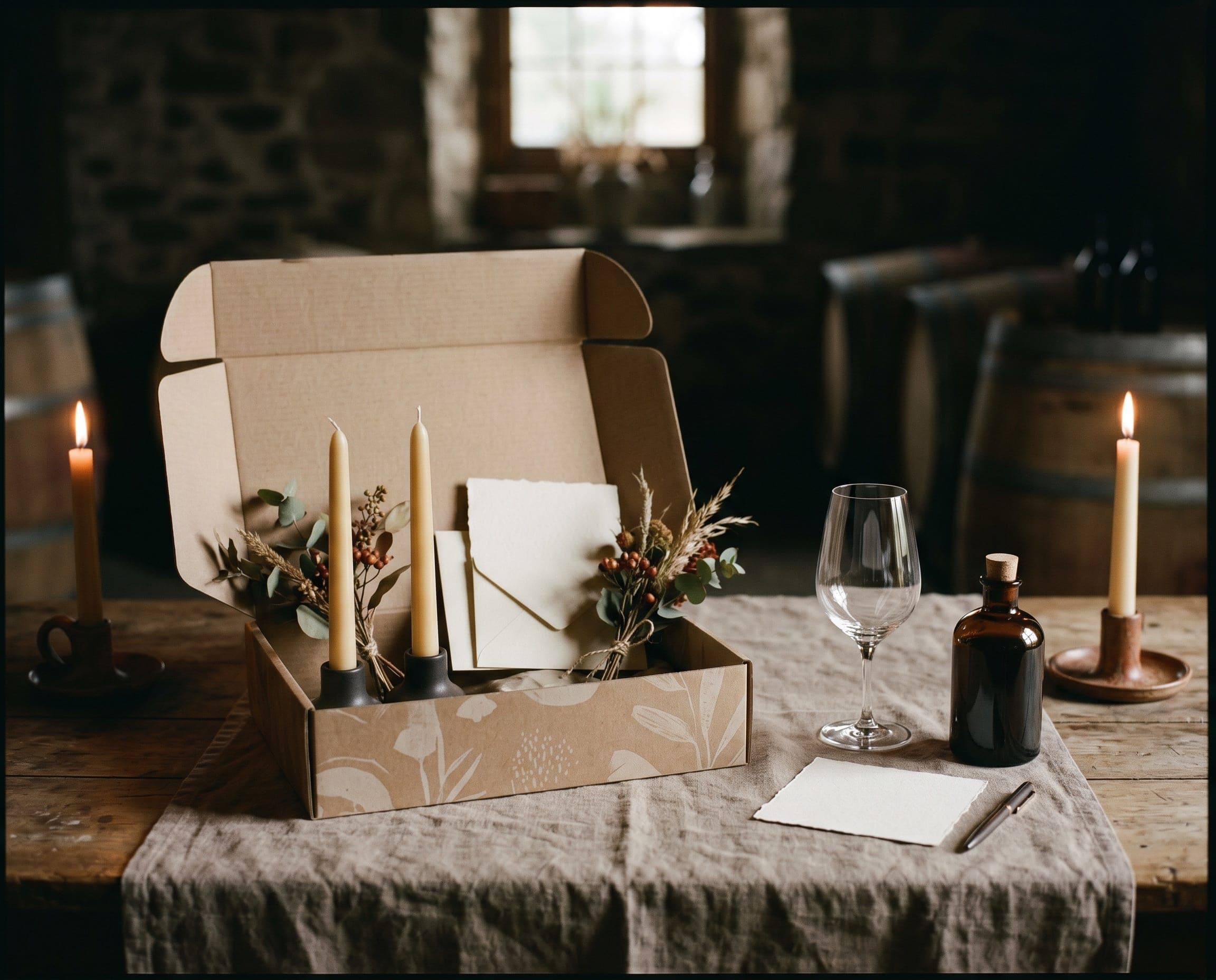 Cellar Door — Crisp air, candlelight, and something worth pouring.